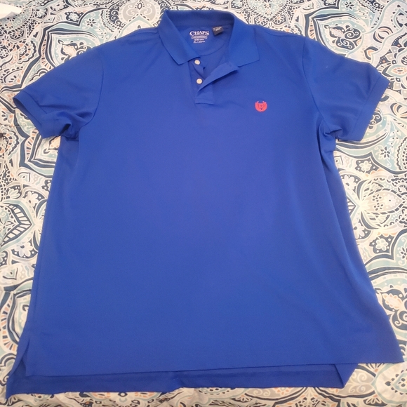 Men's Chaps Blue Polo Shirt - Picture 1 of 3